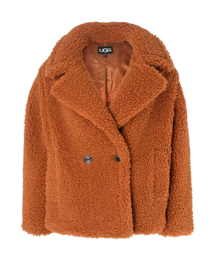 

Короткое плюшевое пальто Гертруды Ugg, коричневый