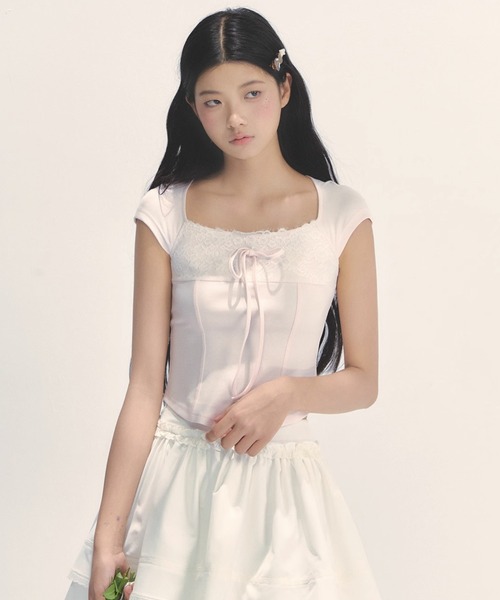 

SunsetPark Топ с кружевной отделкой Sunset Park, розовый