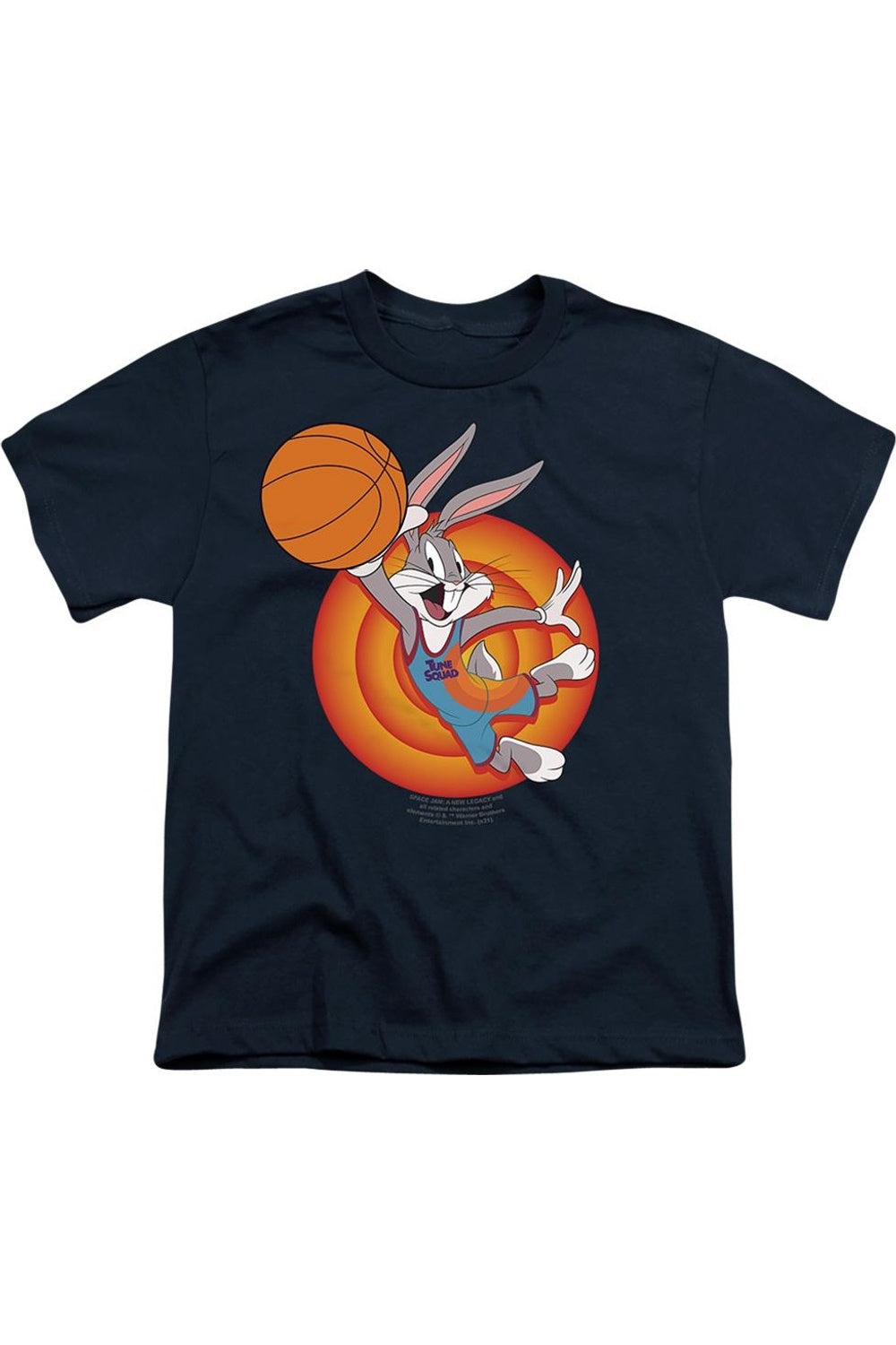 

Футболка с коротким рукавом Space Jam 2 Bugs Slam для детей Gildan, темно-синий
