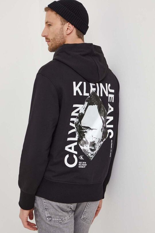 

Хлопковая толстовка Calvin Klein Jeans, черный
