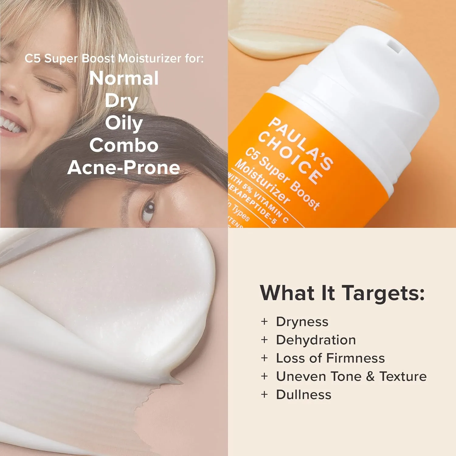 Набор Paula's Choice — CLINICAL 1% Retinol Treatment + C5 Super Boost 5% Vitamin C Moisturizer, для борьбы с пигментацией, глубокими морщинами и темными — фото 4