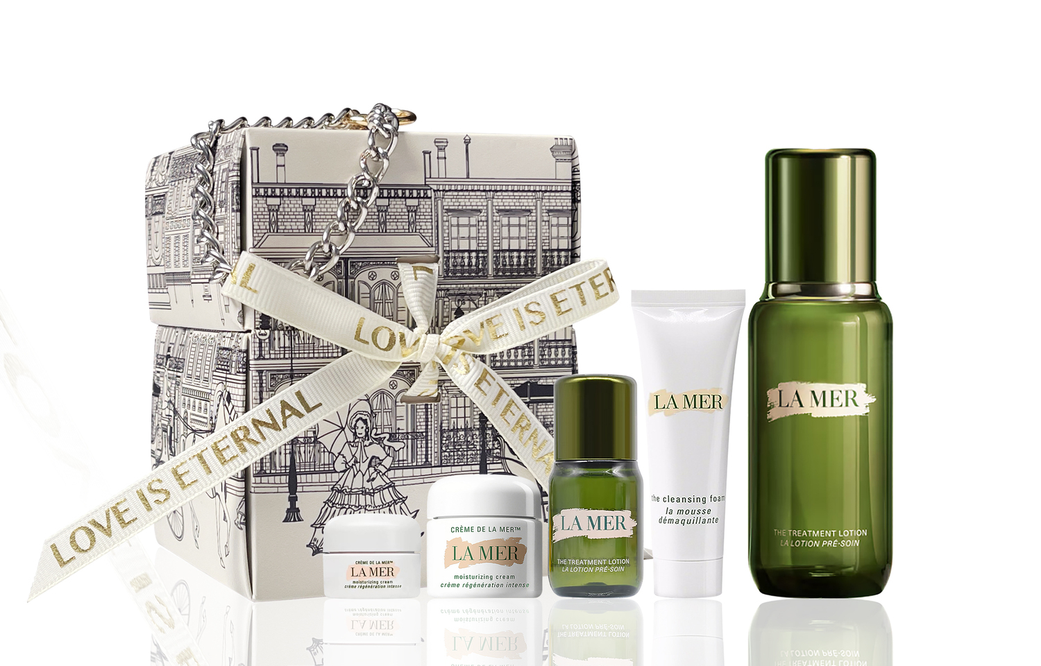 Набор для ухода за кожей La Mer: эссенция Essence of The Sea, 150 мл + набор Luxury Goddess Black Angel Supreme, 8 предметов — фото 3