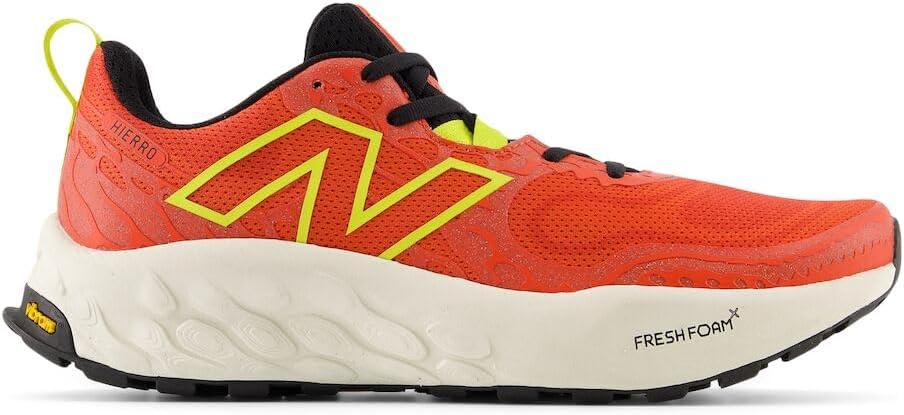 Мужские трейловые кроссовки New Balance Fresh Foam X Hierro V8, Neo Flame/Tea Tree/Angora — фото 3