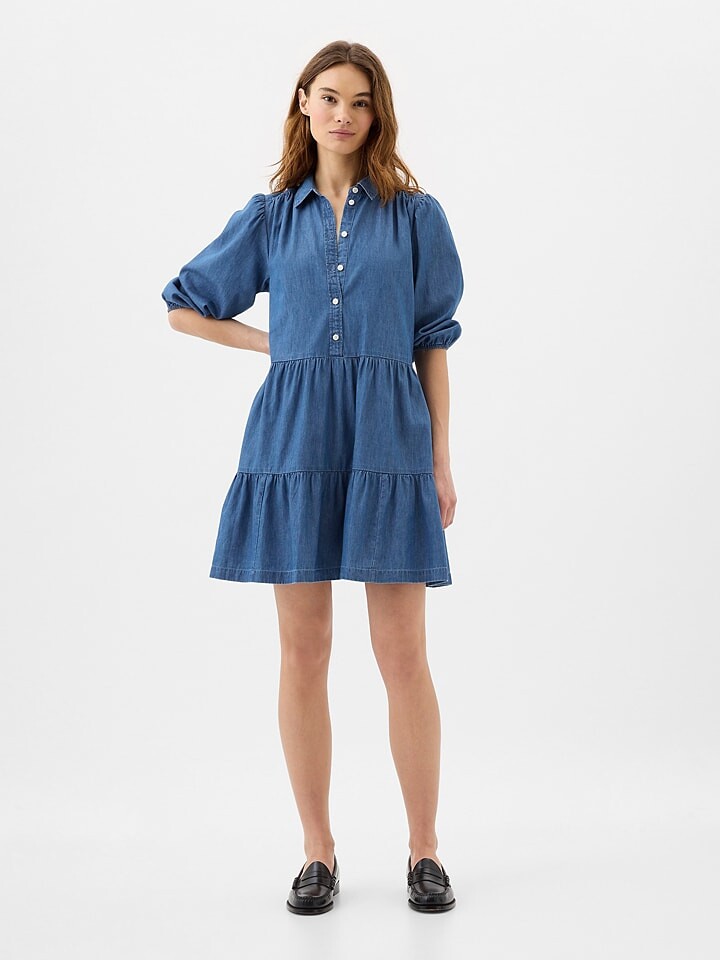 

Короткое платье GAP Jeans, синий