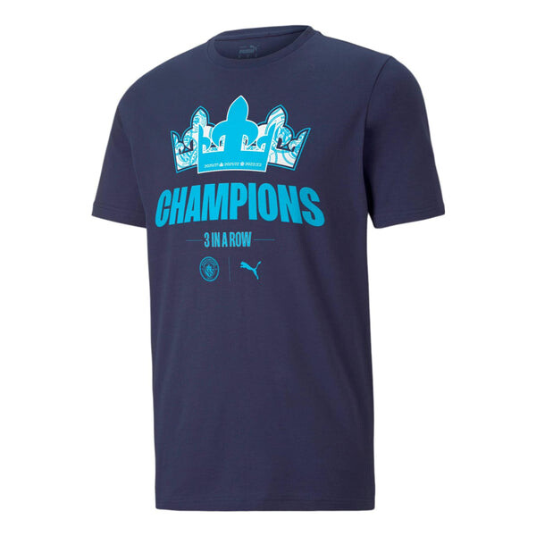 

Футболка manchester city 22/23 league champions 'navy' Puma, синий
