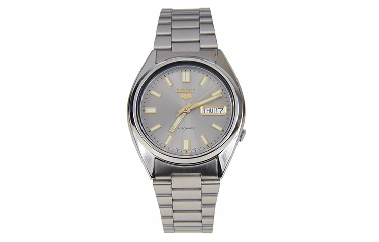 

SEIKO Часы Series 5 Series 5 Automatic Mechanical Movement Stainless Steel Strap Watch Men's Watch Gray Dial, Gray Strap