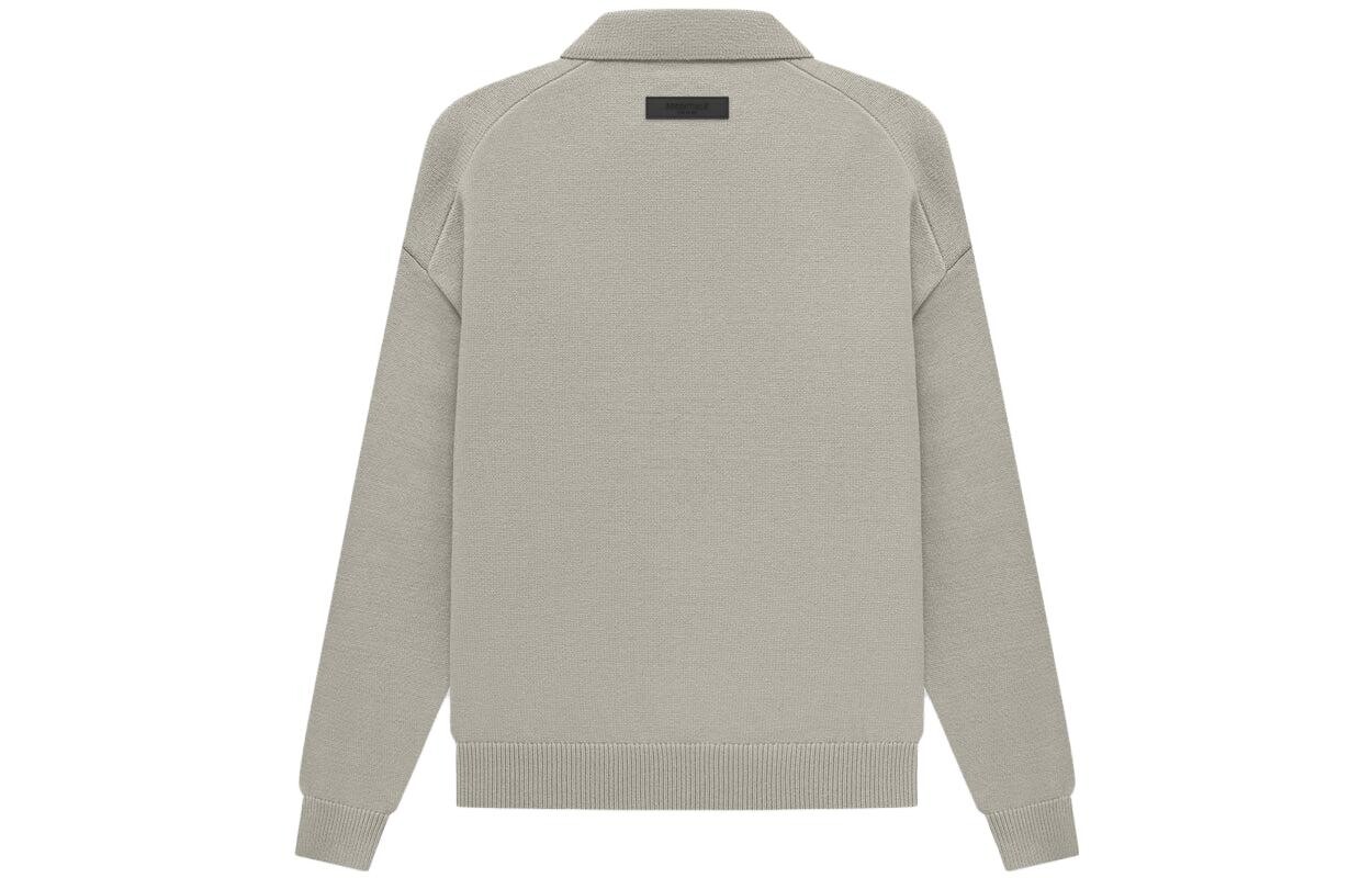 SS23 Рубашка поло мужская Seal Grey Fear Of God Essentials, серый — фото 2