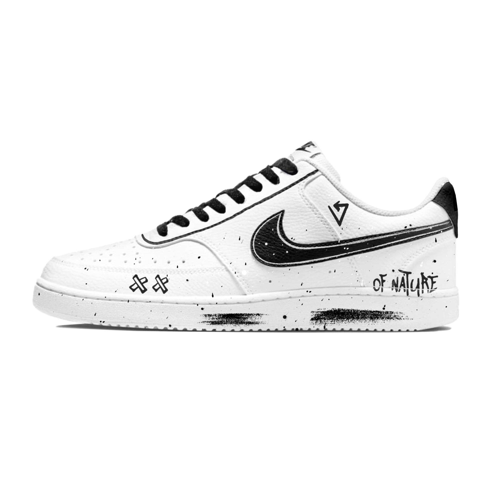 

Nike Кроссовки для скейтбординга Court Vision 1 Low Top, мужские, черно-белые