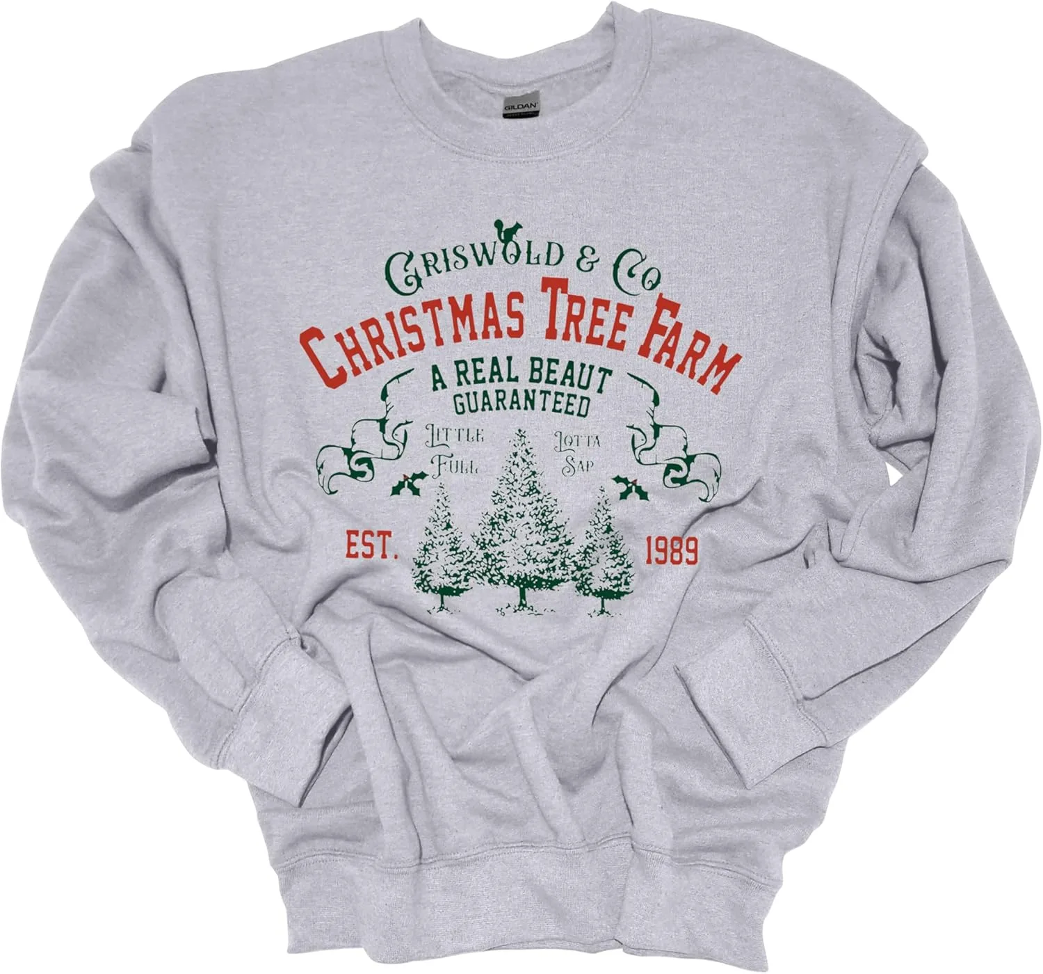 

Trenz Shirt Company Unisex рождественский свитшот Griswold Christmas Tree Farm