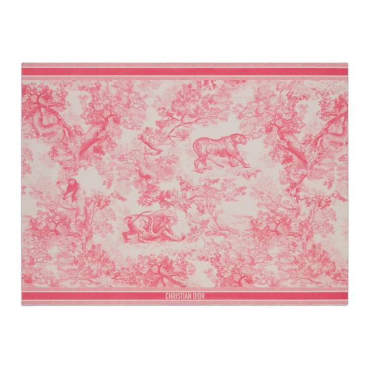 

Шёлковые хлопковые шарфы для женщин розовые DIOR, розовый