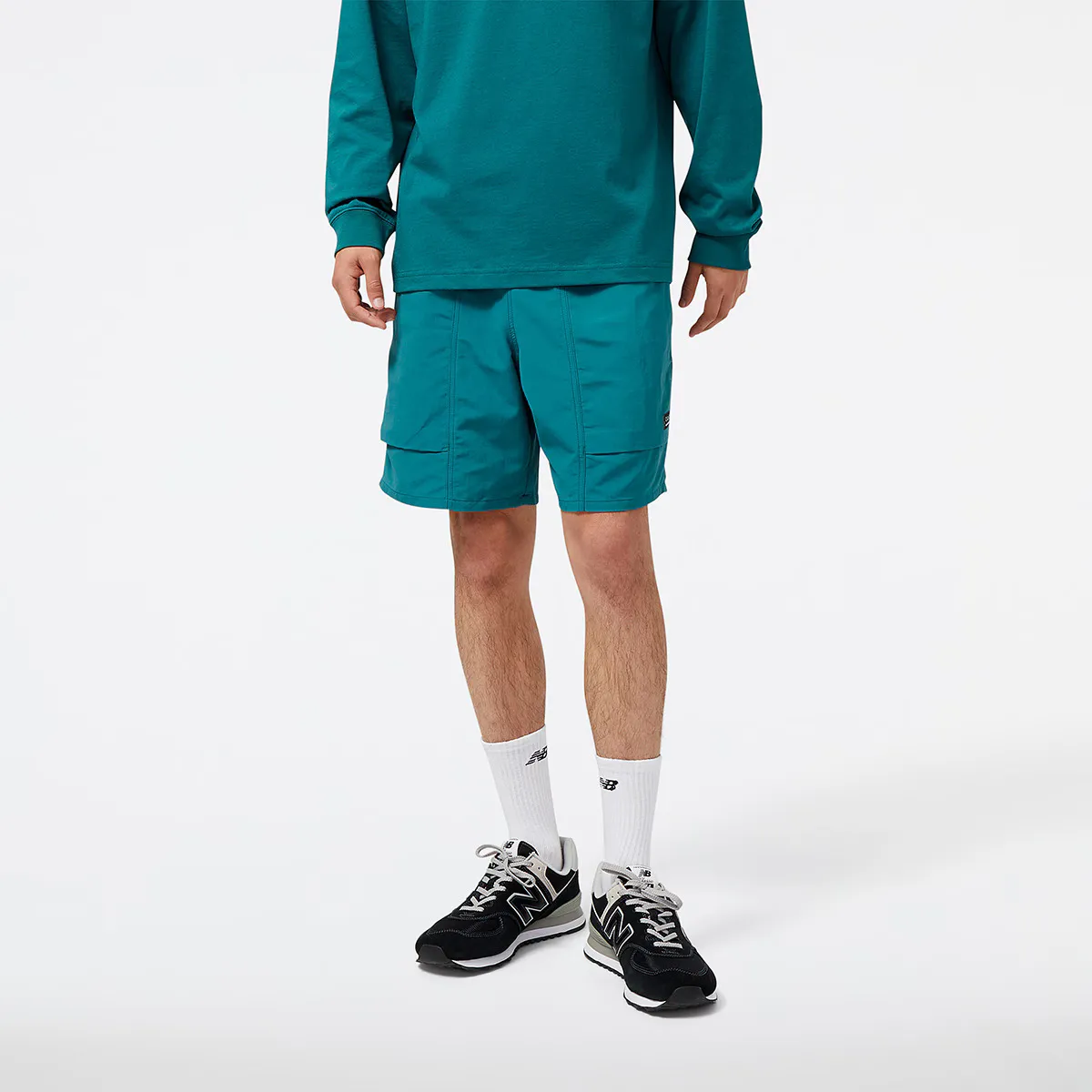 

NB AT New Balance мужские шорты-бермуды, бирюзовый
