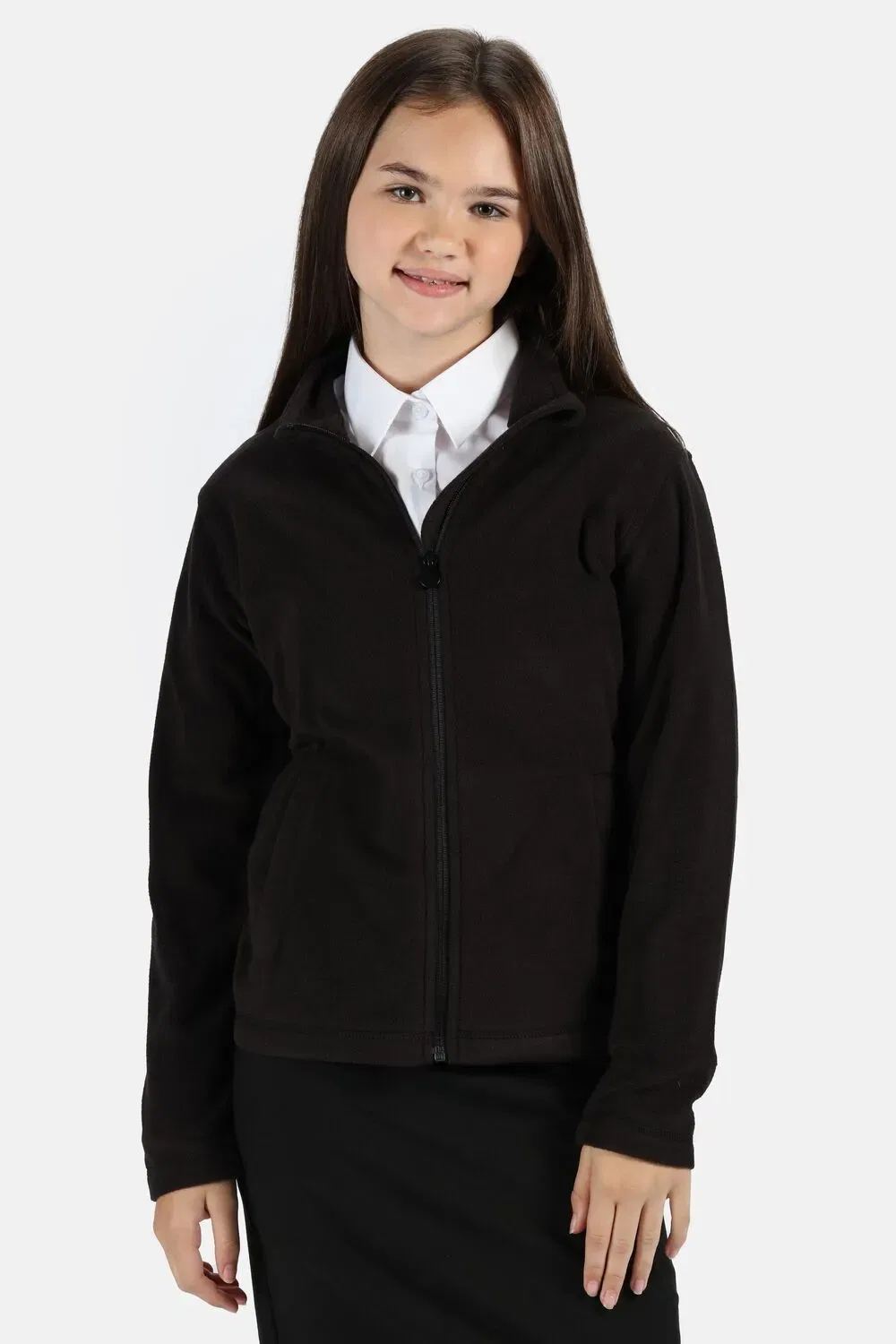 Детская флисовая кофта Regatta Brigade Full Zip, черный