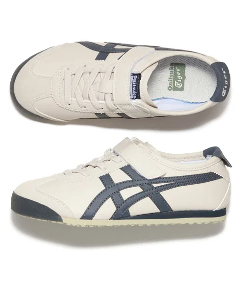 Детские кроссовки Onitsuka Tiger MEXICO 66 KIDS жёлтые — фото 2