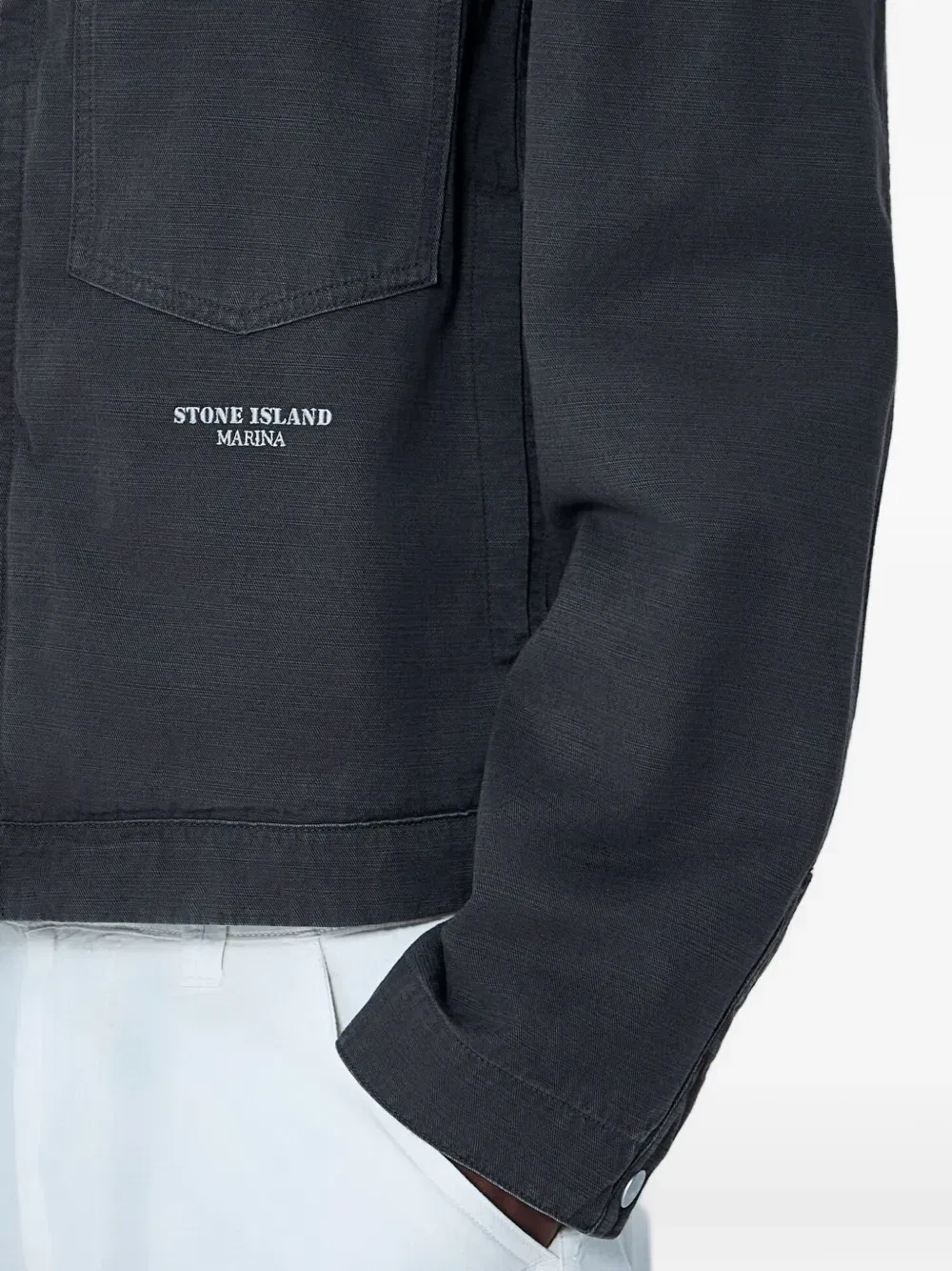 Куртка Marina на молнии Stone Island, серый — фото 4