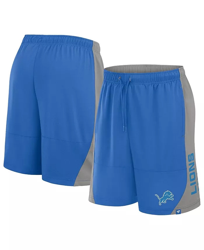 

Мужские шорты Detroit Lions No Defense синего цвета Fanatics