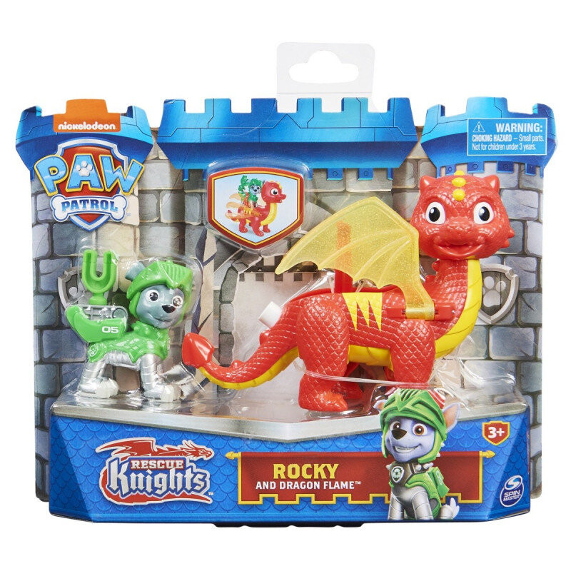 

Spin Master, Paw Patrol, Brave Rocky Knights + фигурки драконов