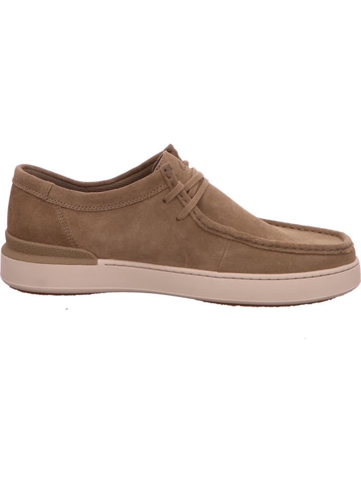 Clarks Спортивные кроссовки на шнуровке бежевого цвета — фото 4