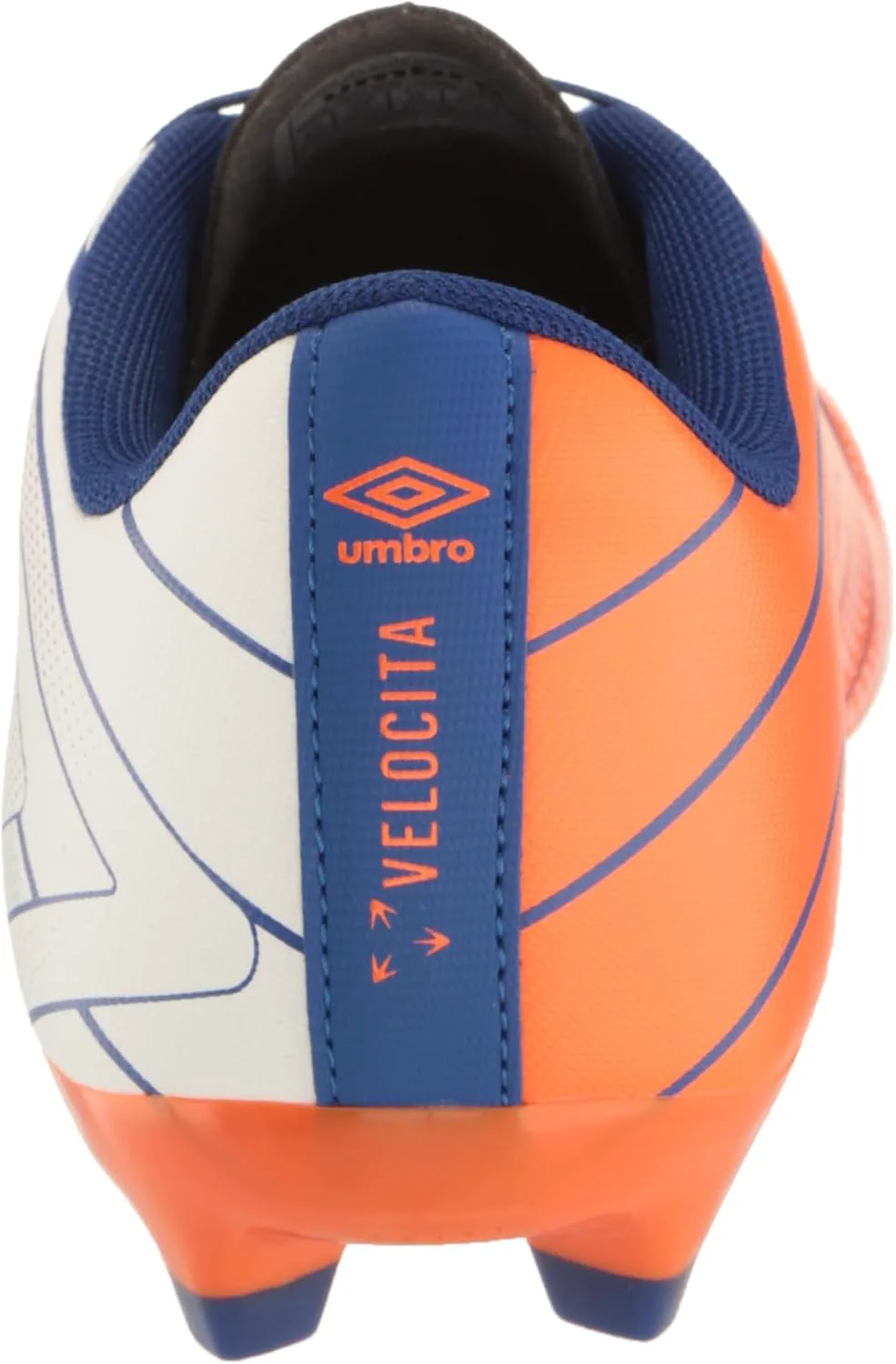 Мужские бутсы Umbro Velocita Elixir League FG, белый/оранжевый/синий — фото 3