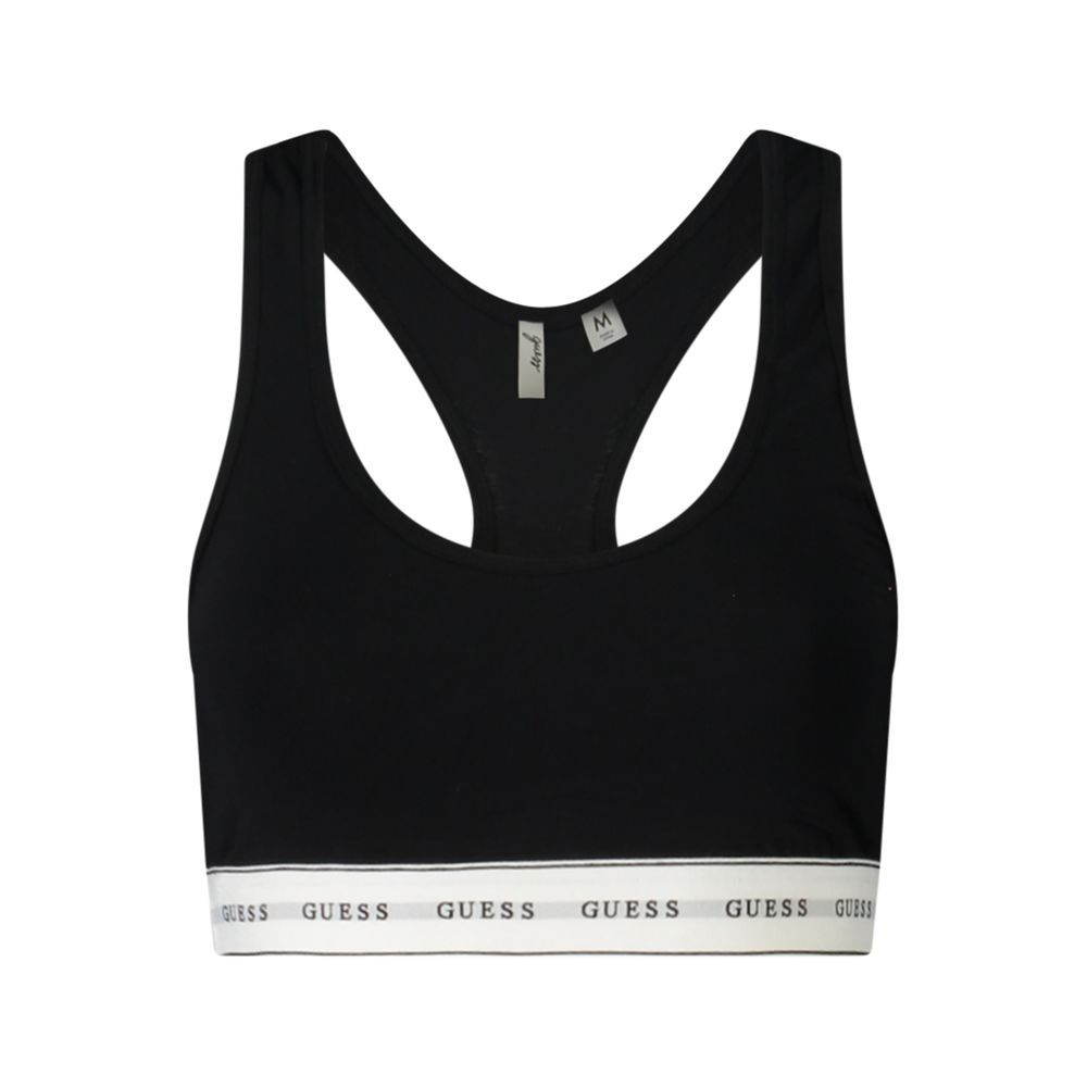 

Черный хлопок женский бюстгальтер-бралетт Guess Shoes, Black