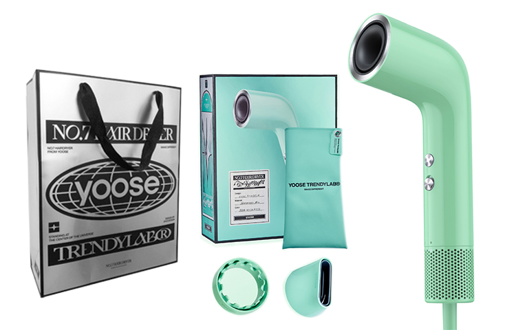 

Фен S1 с отрицательными ионами для ухода за волосами Yoose, Mint Green