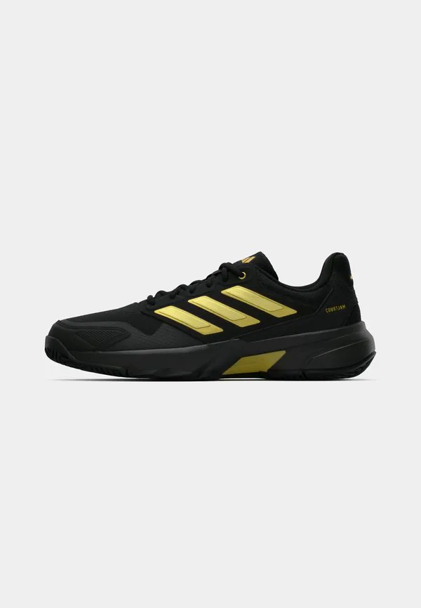 Теннисные кроссовки courtjam control 3 all-court Adidas Performance, Core Black/Gold-Coloured Metallic — фото 2