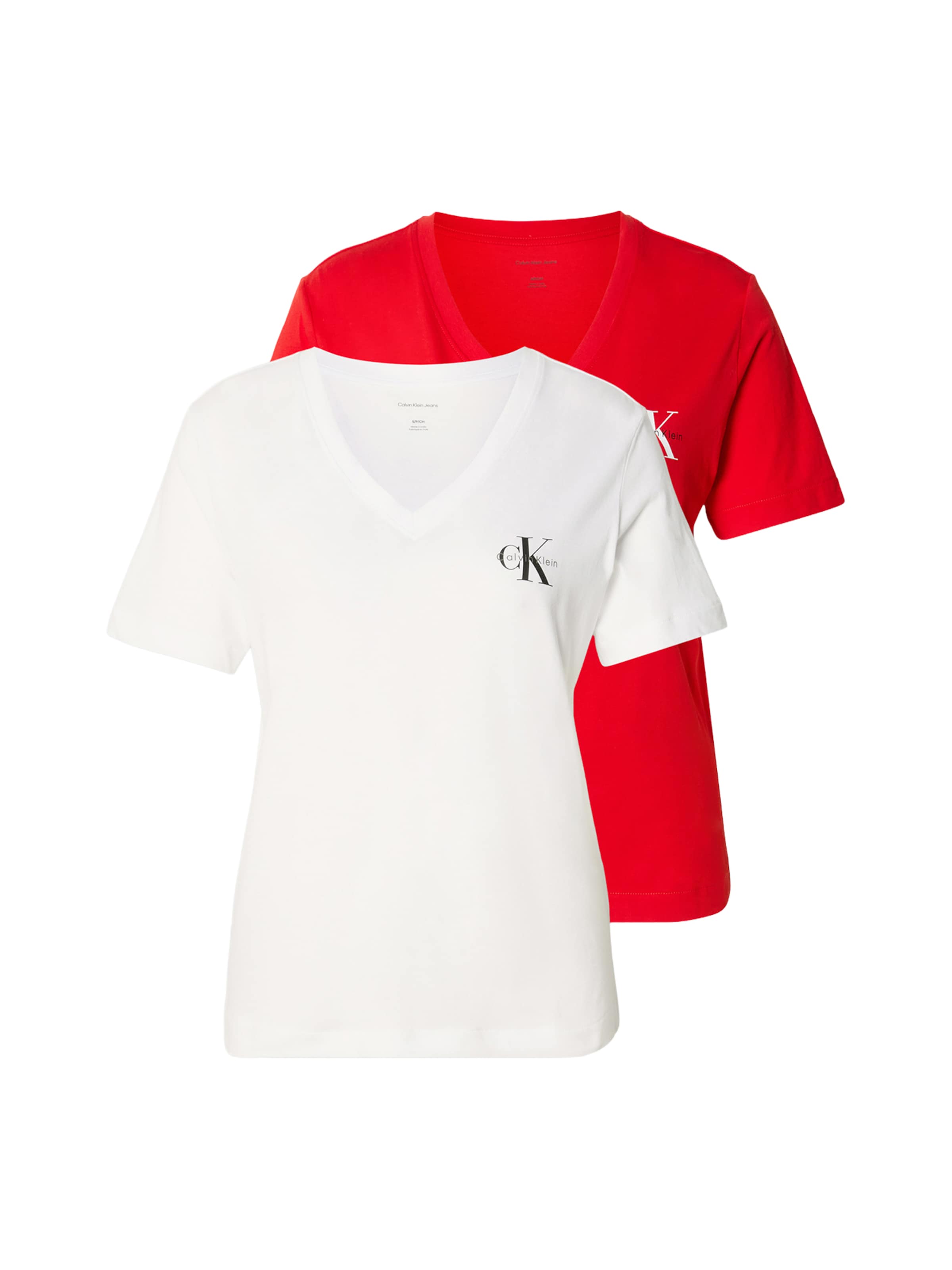 

Calvin Klein Jeans Футболка в красном и белом цвете, Красный, Calvin Klein Jeans Футболка в красном и белом цвете