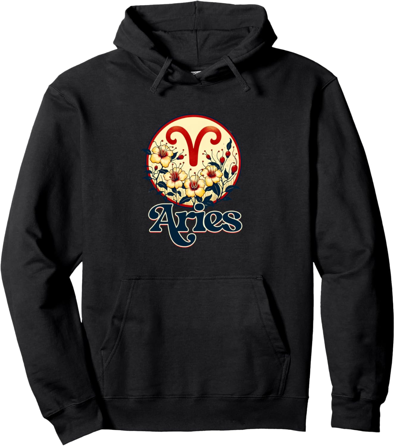 

Худи с астрологическим рисунком на тему дня рождения Овна Aries Snugg, черный