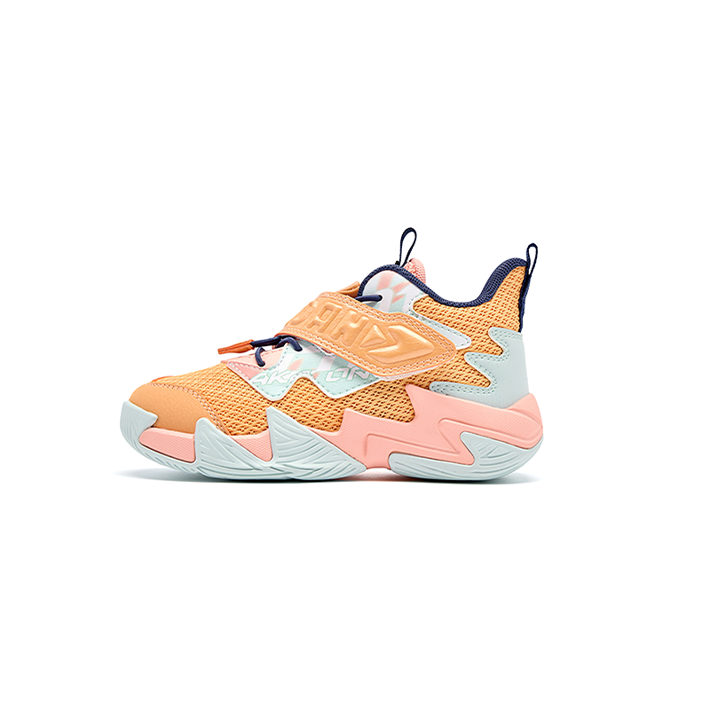 

Баскетбольные кроссовки для детей дошкольного возраста QIAODAN, оранжевый/розовый