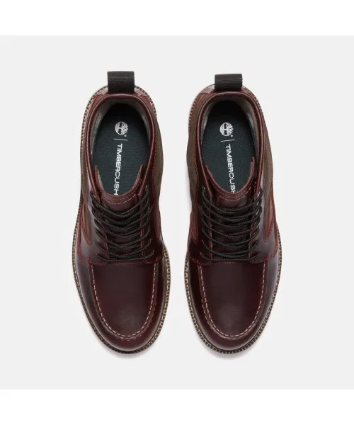 Ботинки водонепроницаемые Timberland Britton Mills мужские на шнуровке, цвет бордовый — фото 2