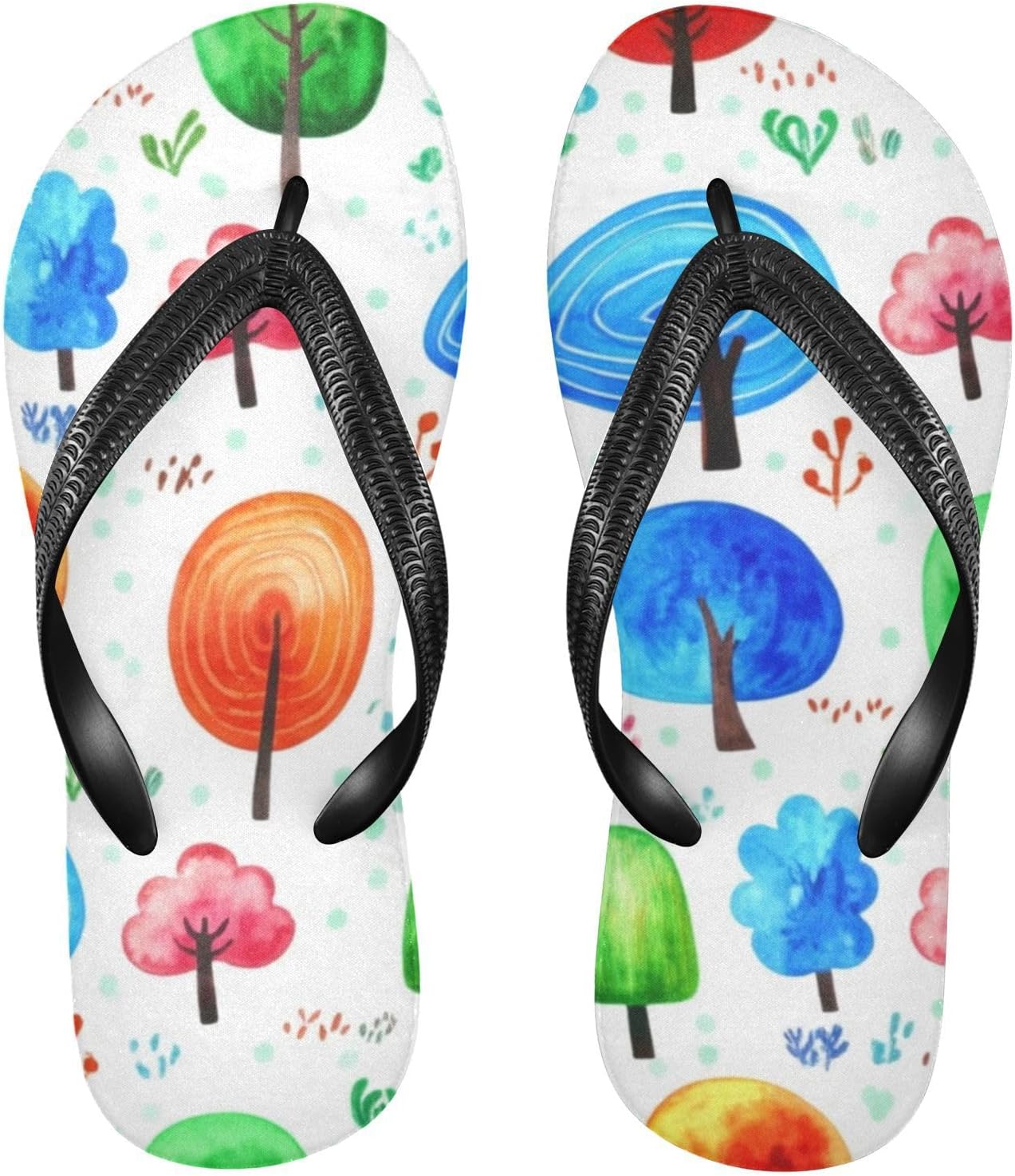 

Пляжные тапочки с рисунком деревьев, белые шлепанцы, резинескользящие летние тапочки для ходьбы, обувь для женщин и мужчин Sinestour