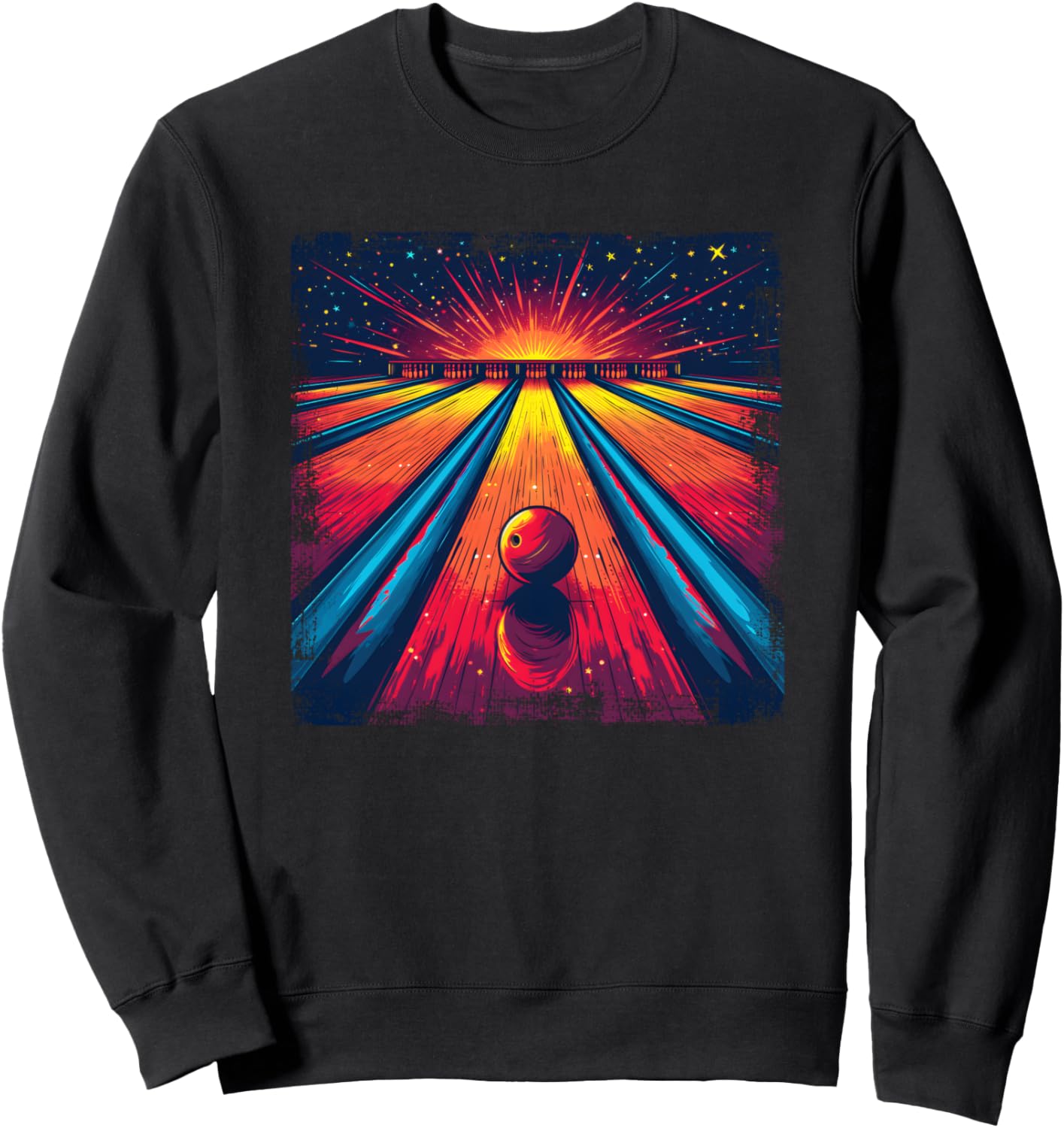 

Толстовка в стиле 80-х для боулинга Funny Bowling Lover T-Shirts And Giveaways, черный