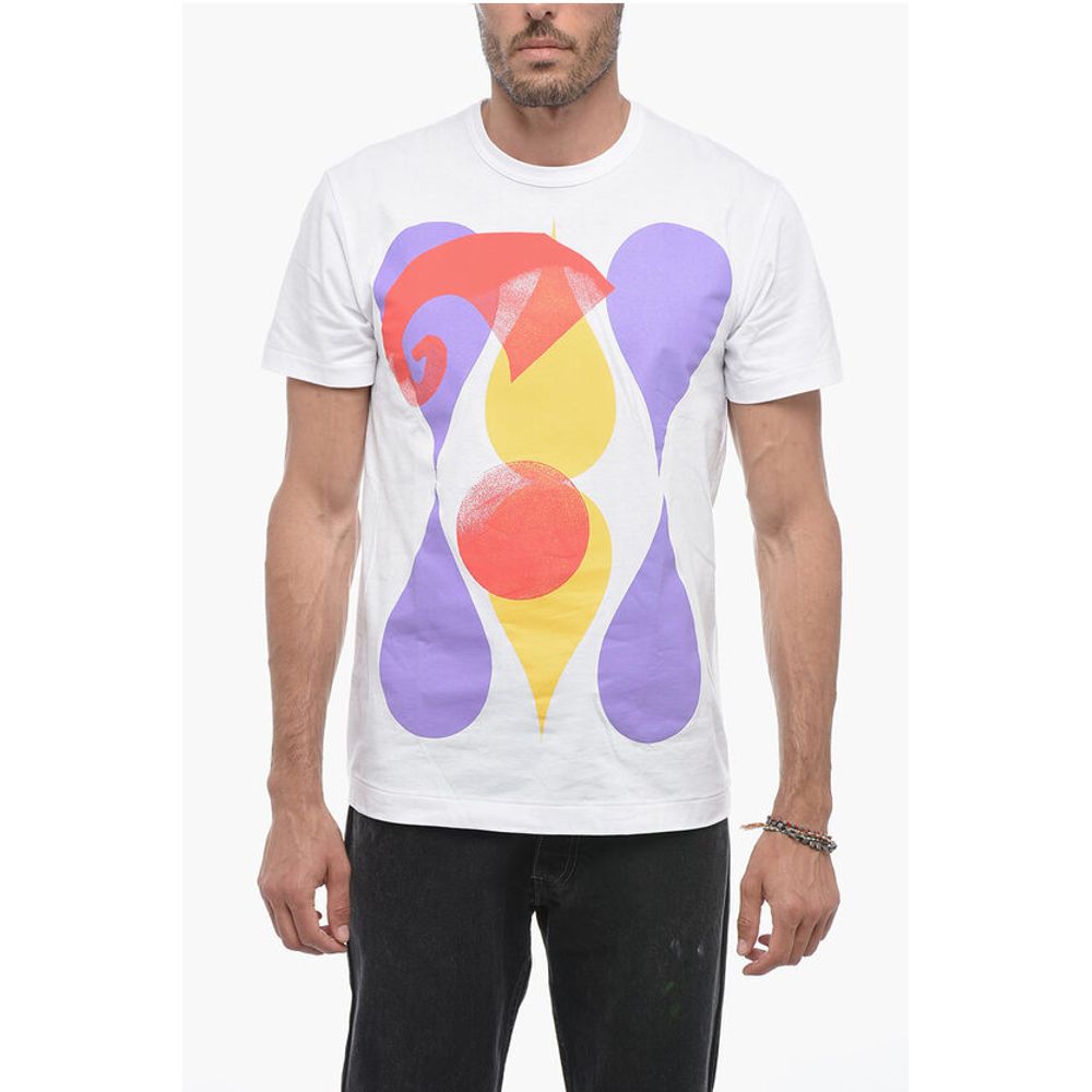 

Футболка с круглым вырезом и принтом HOMME PLUS Comme Des Garçons, White
