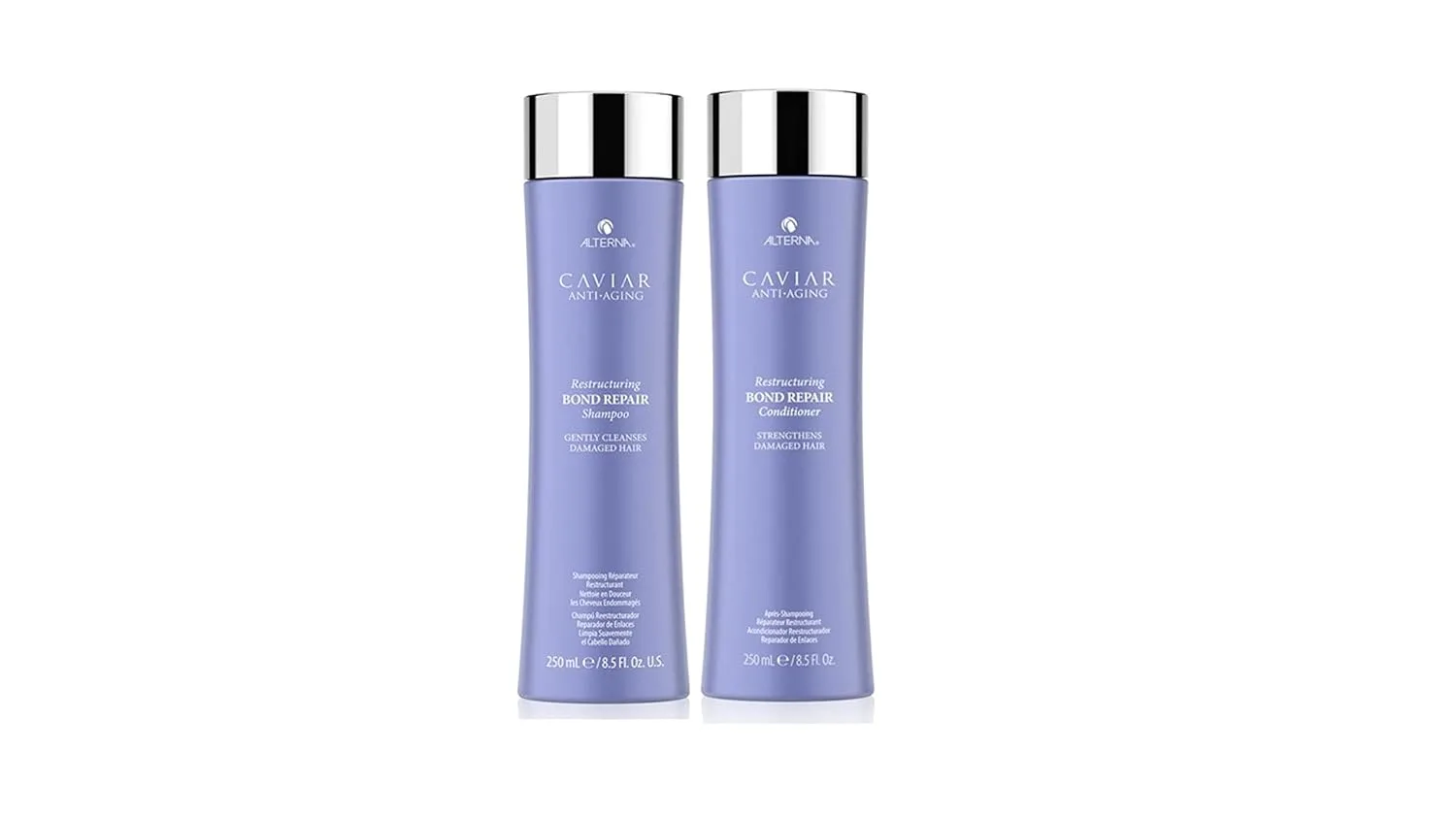 Шампунь Alterna CAVIAR Anti-Aging Restructuring Bond Repair | Для ломких, поврежденных волос и волос с секущимися кончиками | Восстанавливает, укрепляет и защищает поврежденные волосы | Без сульфатов