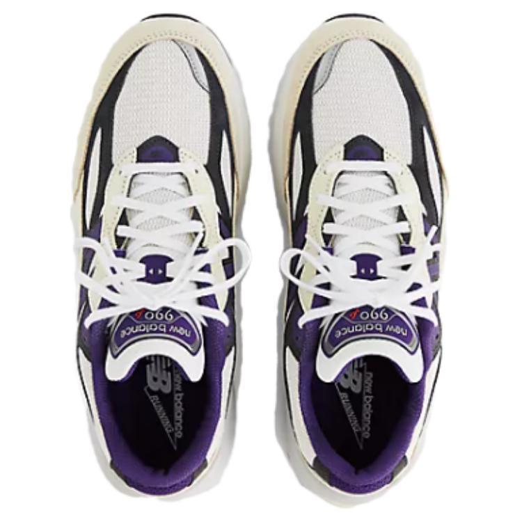 990v6 MiUSA Teddy Santis Белый Черный Сливовый New Balance, Бежевый Синий — фото 4