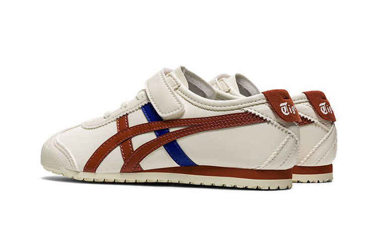 MEXICO 66 Kids Lifestyle Shoes PS Low-top Белый/коричневый/синий Onitsuka Tiger — фото 3