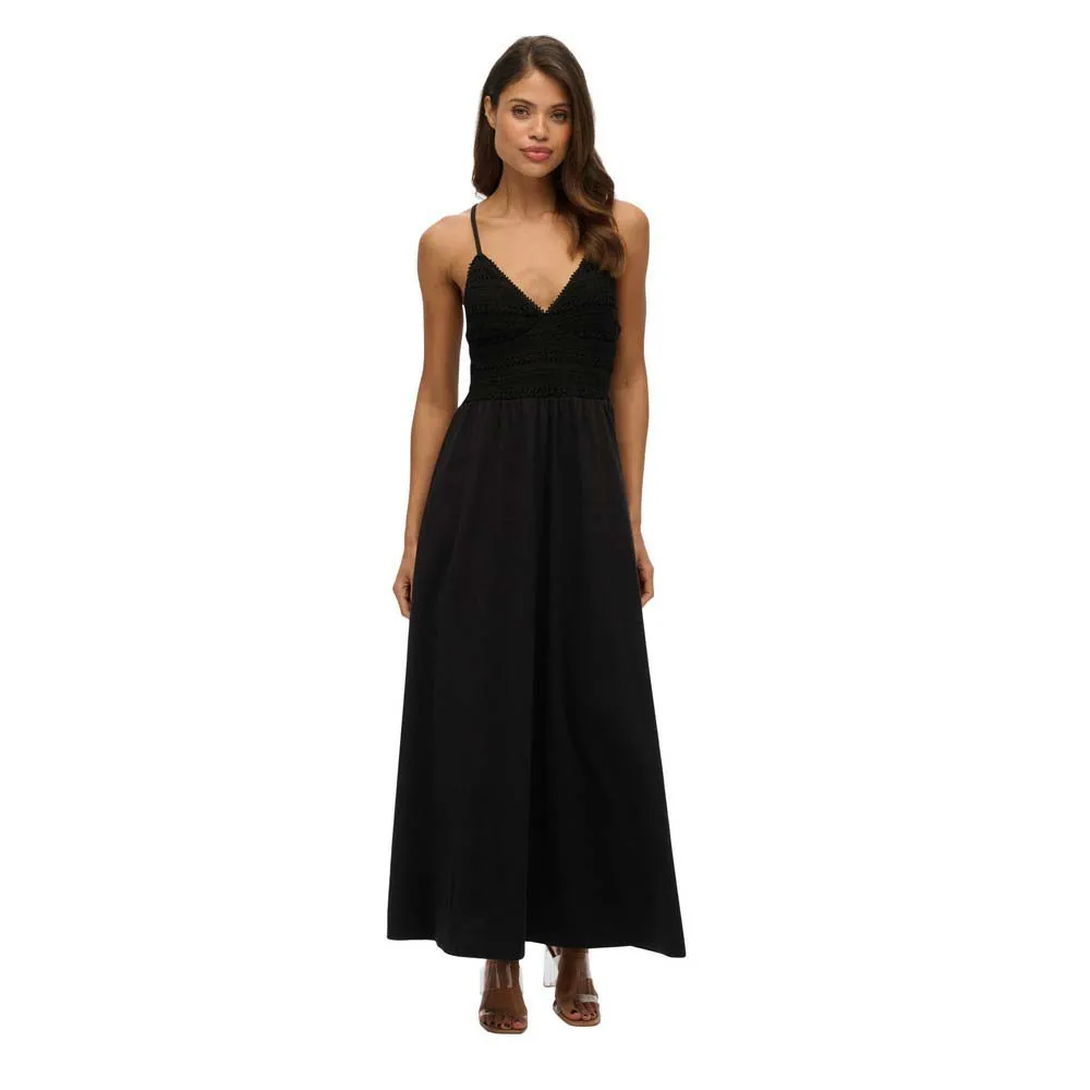 

Платье Superdry Lace Jersey long, черный