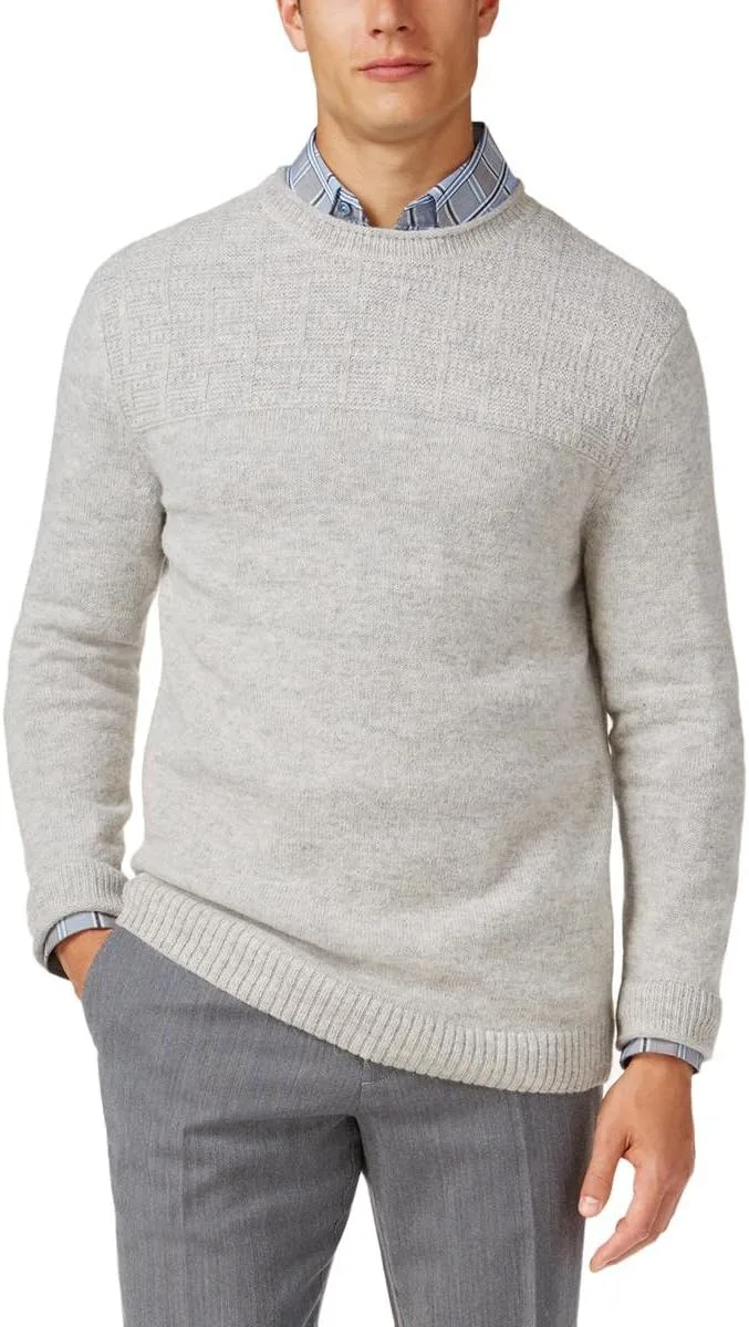 

Tasso Elba мужской свитер с двойной текстурой