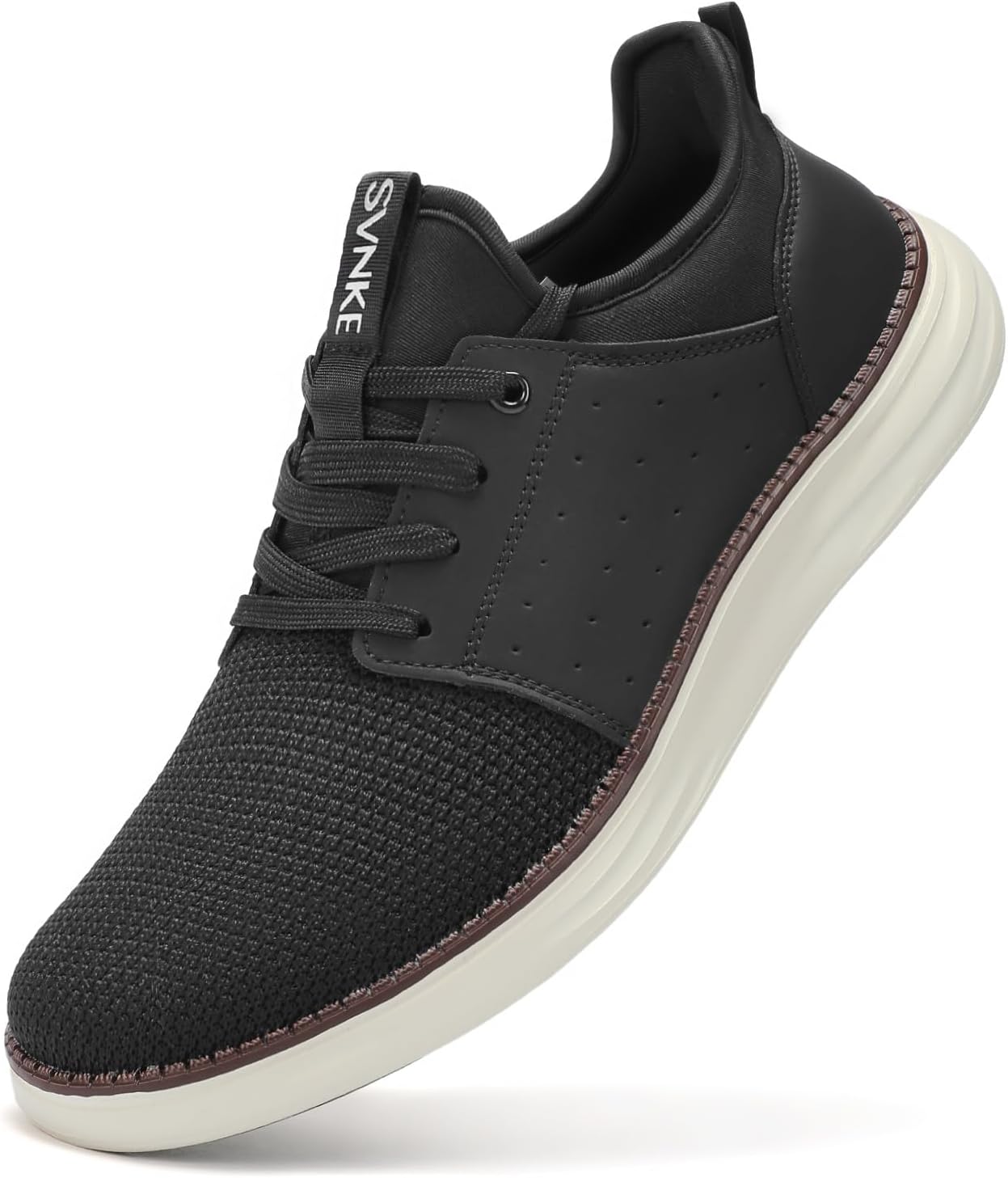 

Мужские слипоны, повседневная модная обувь, удобные кроссовки для легкой ходьбы, комфортные и легкие Svnke, черный