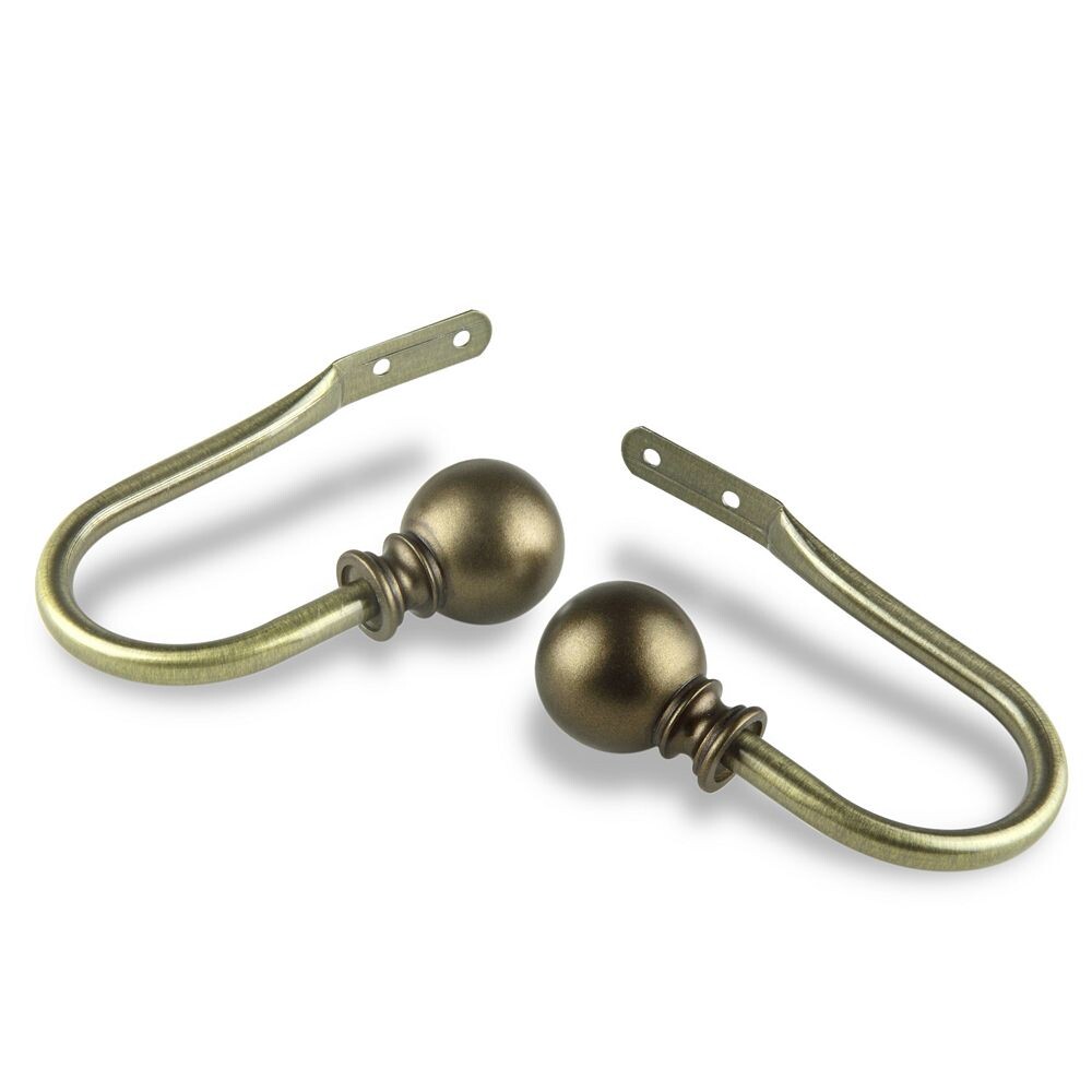 

Комплект из 2 фиксаторов для штор Rod Desyne Luna, цвет Antique Gold