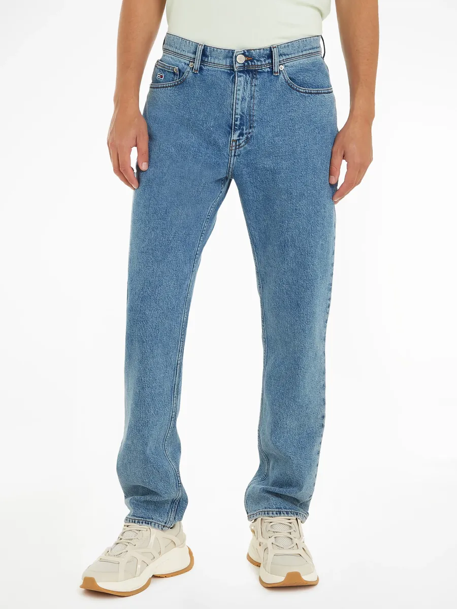 

Джинсы свободного кроя Tommy Jeans "ETHAN RLXD STRGHT", модель с 5 карманами, цвет Medium Denim