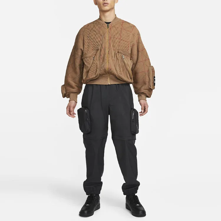 Nike Куртка UNDERCOVER мужская лишайниково-коричневая со стойкой — фото 4