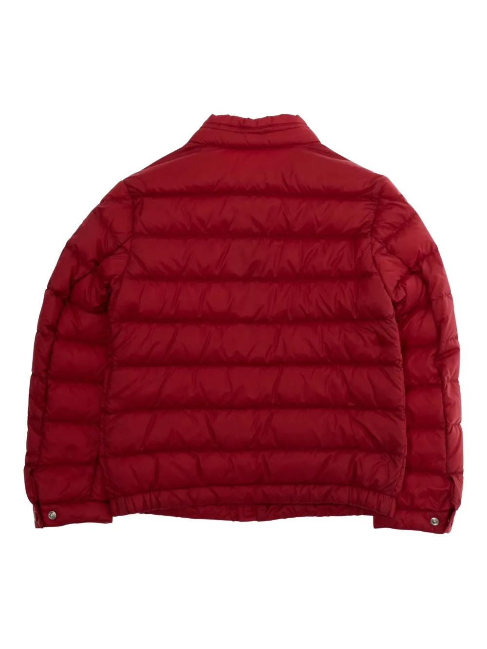 Стеганое пальто на молнии Moncler Enfant, красный — фото 2