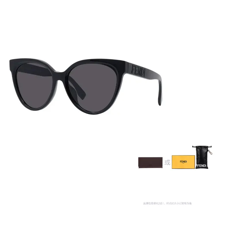 

Пластиковая оправа кошачий глаз женские солнцезащитные очки FENDI