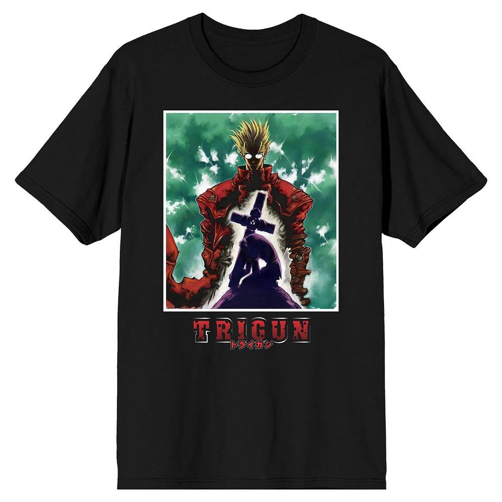 

Мужская футболка с рисунком Trigun Vash & Michael Licensed Character, черный