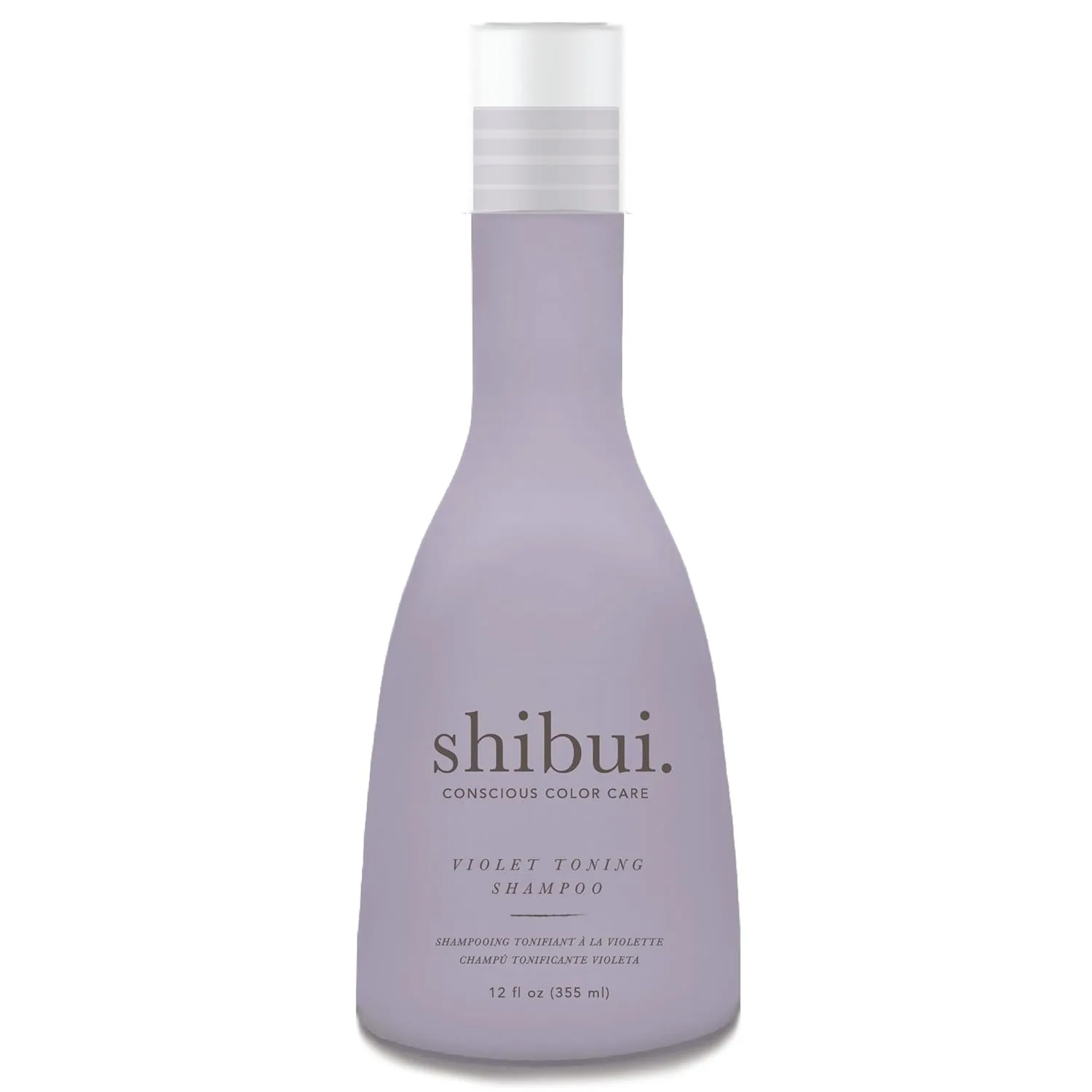 Тонирующий шампунь SHIBUI Violet нейтрализует нежелательную желтизну благодаря маслу асаи и гибискусу, подходит для светлых, мелированных и седых волос. 355 мл (.), Purple