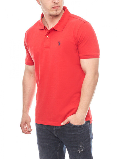 

Поло U.S. Polo Assn. Basic, красный