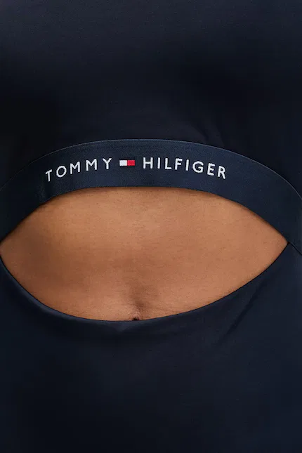 Купальник слитный синий, Tommy Hilfiger — фото 4