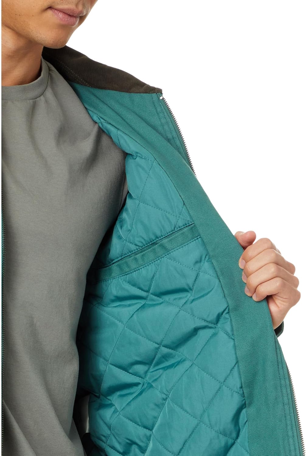 Куртка Levi's Workwear из хлопчатобумажной ткани с вельветовым воротником и воротником Depot, Atlantis Quilt Lined — фото 3