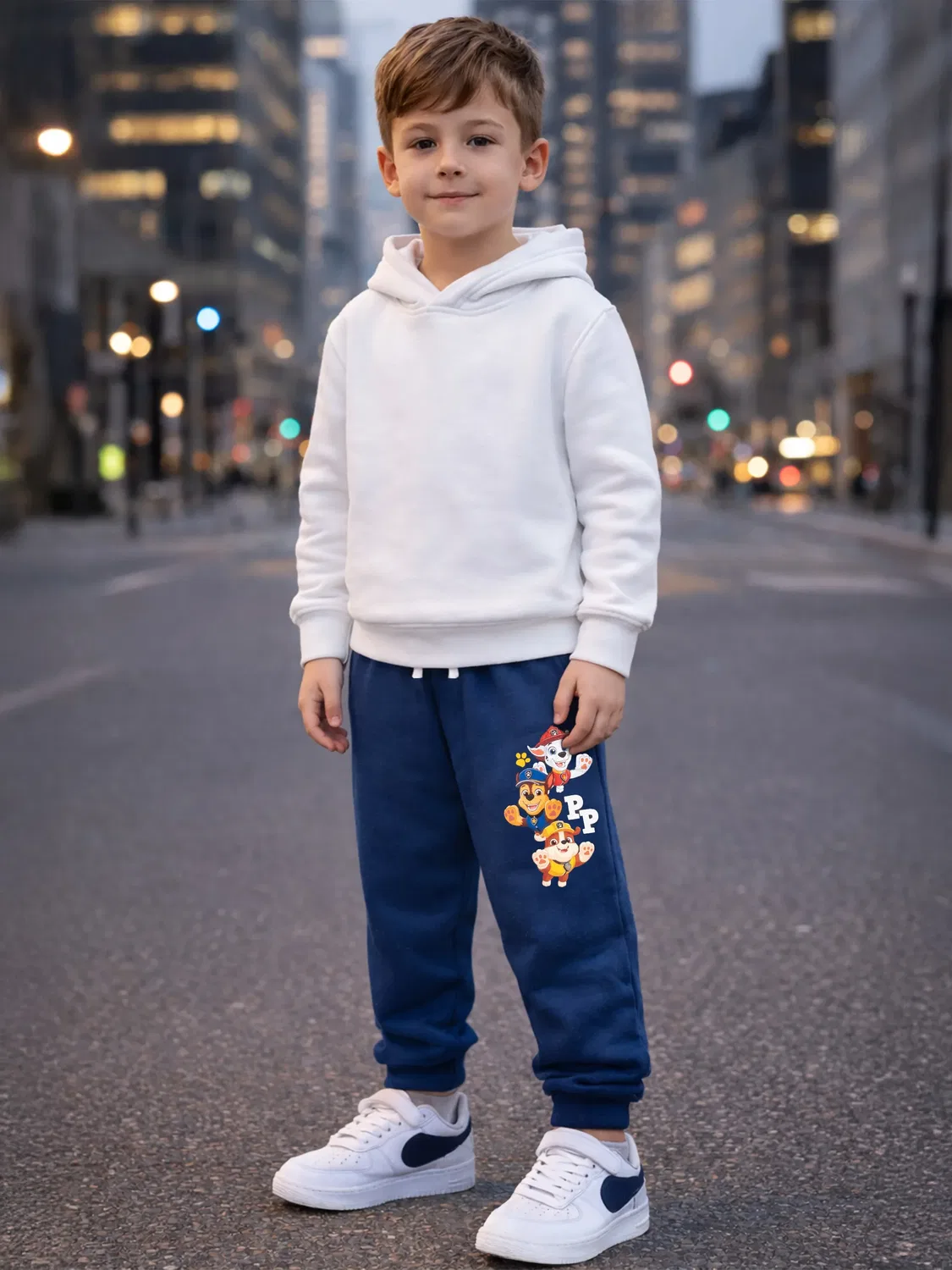 Джоггеры детские Paw Patrol, синий — фото 4