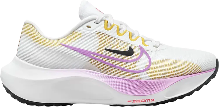 Кроссовки Wmns Zoom Fly 5 'White Rush Fuchsia', белый